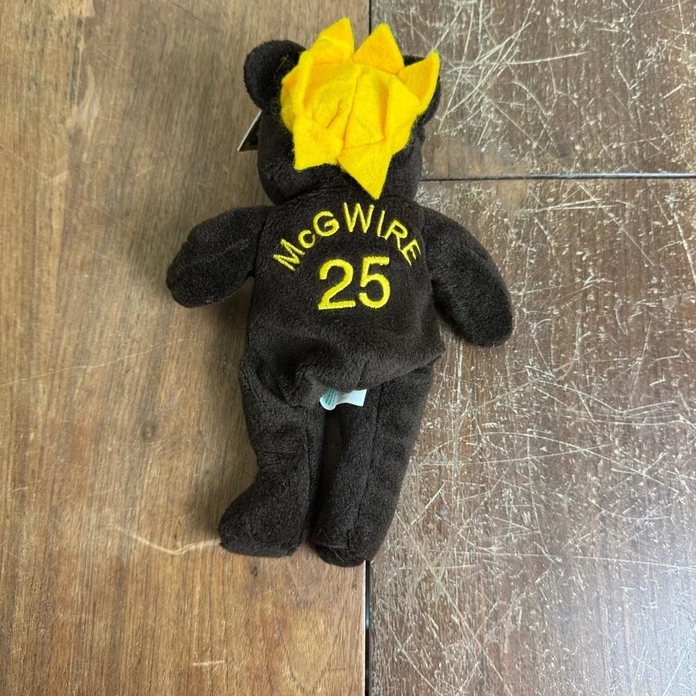 Salvino's Bamm Beano's Mark McGwire‎ Plush Bear 1998 Home Run #70 Collectible